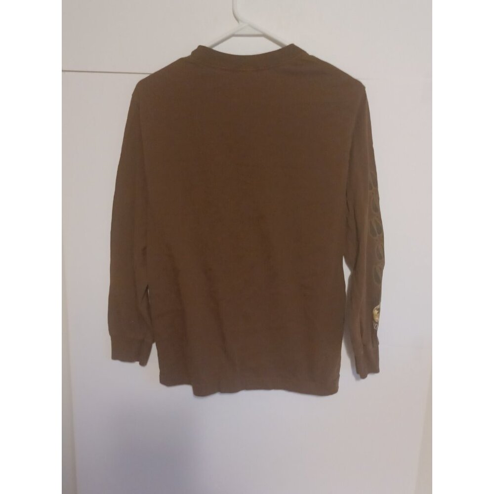 Vintage Alstyle Apparel & Activewear  Alaska Long sleeve Brown Shirt Size Small - Picture 5 of 5